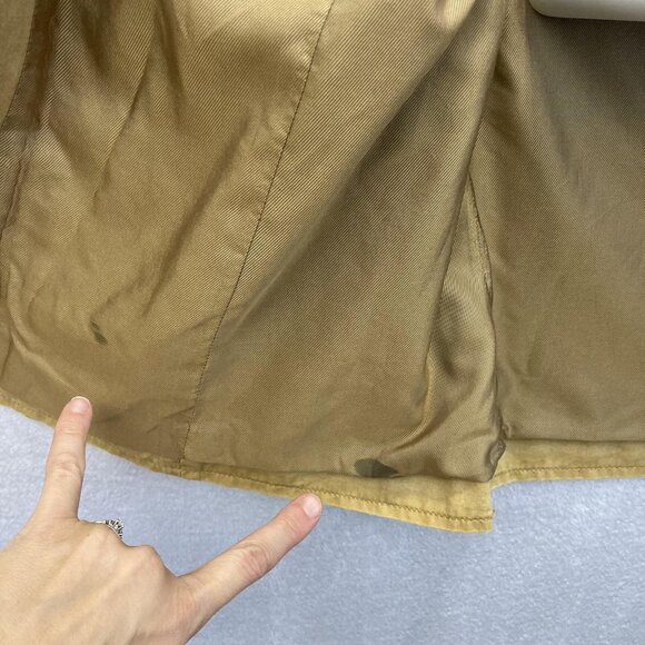 Vintage J. Peterman Blazer Mens 40 Tan Safari Sport Coat Patch Pockets Unlined - Picture 4 of 16